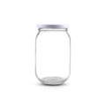 Wholesale 770ml 720ml Clear Food Packaging Round Glass Honey Pickles Jam Jars with Sealed Metal Lids