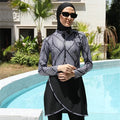 MOTIVE FORCE Wholesale Full Cover Hijab Long Sleeve Muslim Swimwear Women Long Sleeve Burkini Islamic Swimwear for Girls