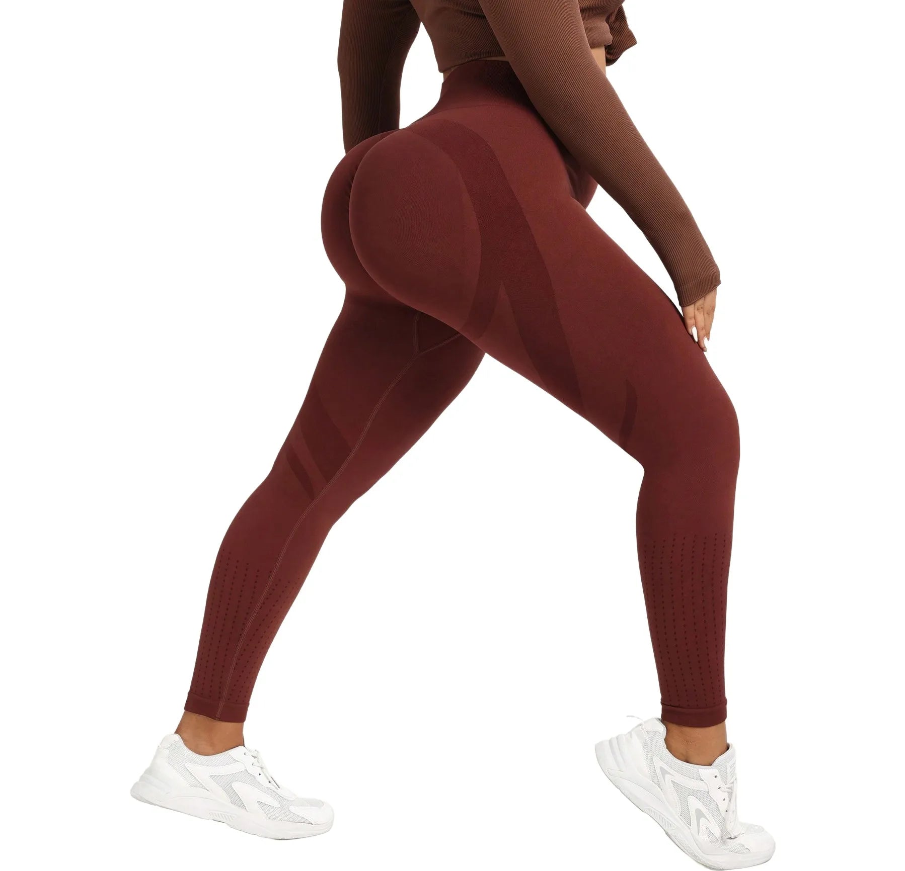 High Waist Custom Cotton Yoga Pants Gym Big Scrunch Butt Lifting Dye Push up Sportswear Workout Tight Yoga Pant