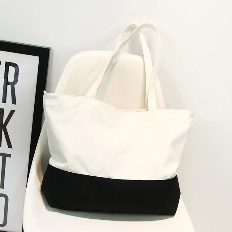 Wholesale Shoulder Heavy Canvas Cotton Tote Shopping Bag