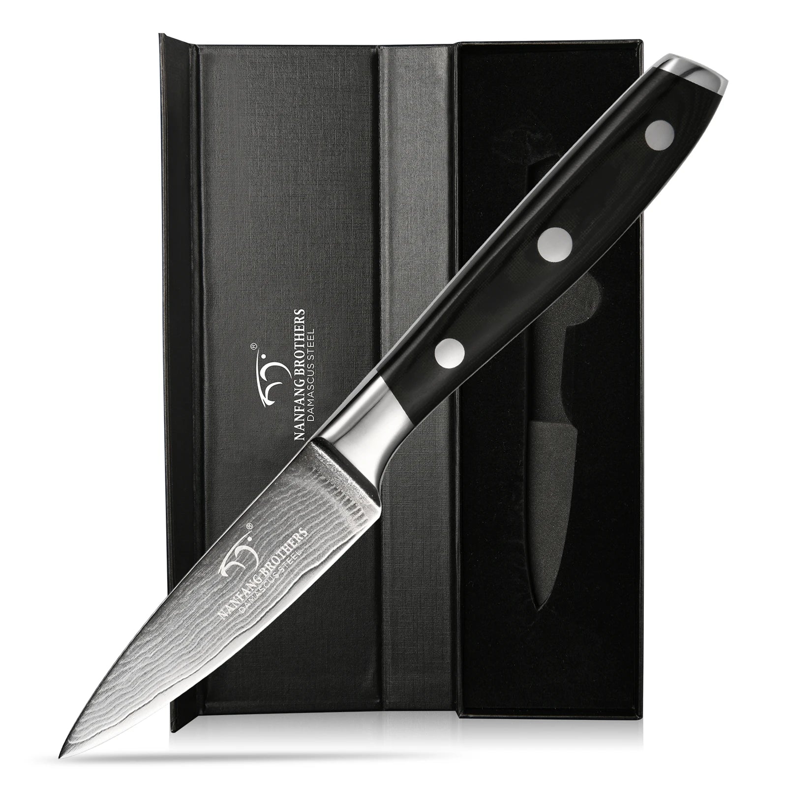 New Design 3.5 Inch Damascus Steel 67 Layers Fruit Knife Paring Knife with Micarta Handle