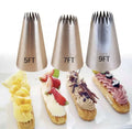 5FT 7FT 9 FT Food Grade Kitchen Accessories 304 Stainless Steel Cake Decoration Tools Piping Nozzle Shape Piping Tips