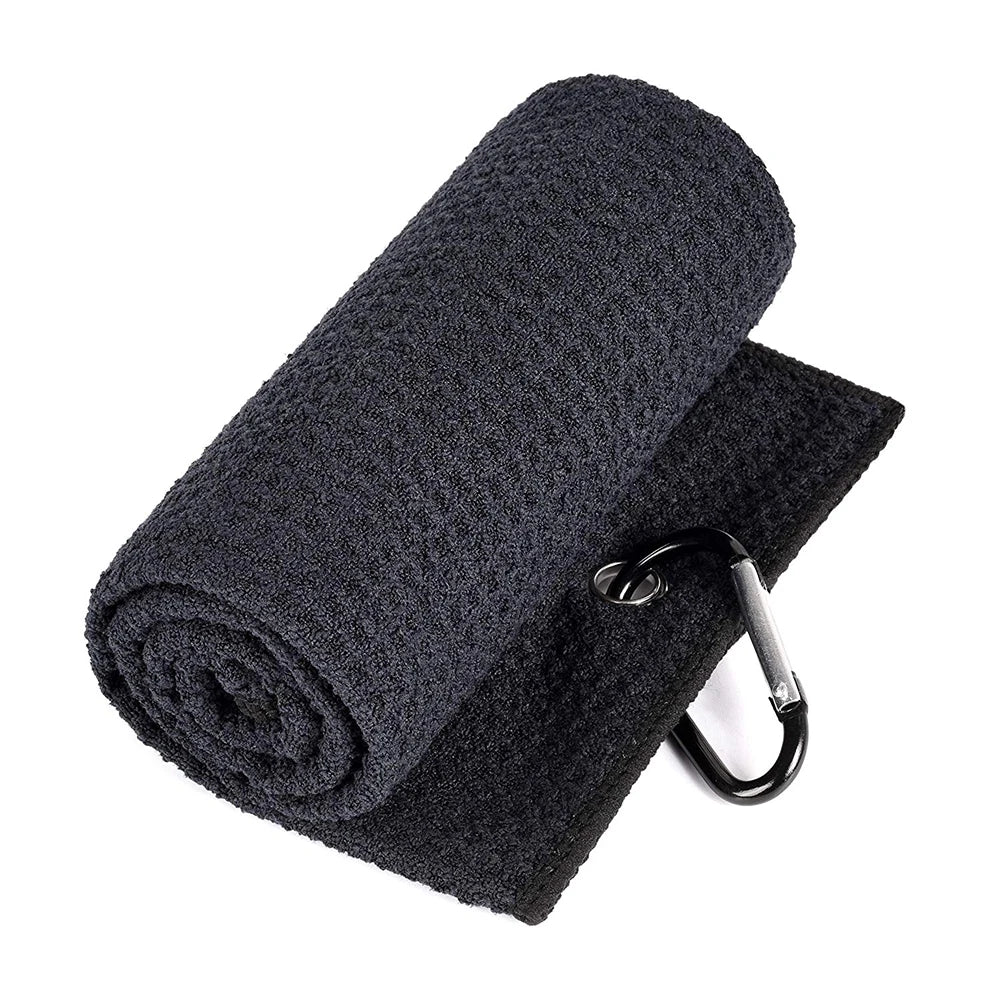 China Manufactures Wholesale Microfiber Waffle Weave Blank Golf Towels with Custom logo Printed