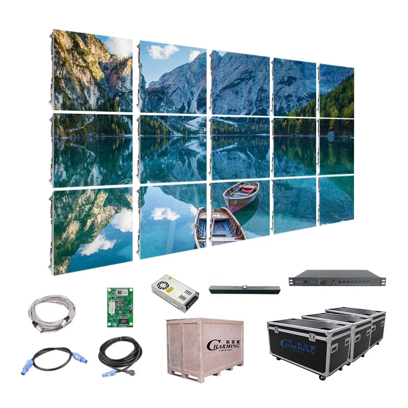 Charming Led Display Screen Pitch 3.9 Outdoor High Resolution Led Wall Screen for Concerts and Events