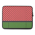 Red Watermelon Keffiyeh Laptop Sleeve Scuba Fabric 15.6INCH