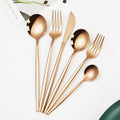 Top Seller Productos Para La Para El Hogar Spoon and Fork Set Stainless Godl Set Cubiertos De Acero Inox