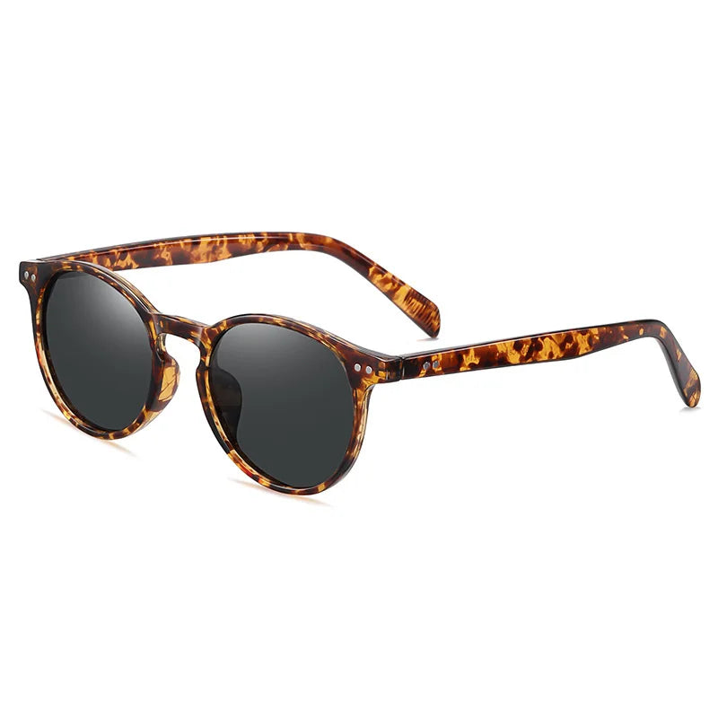 Womens Polarized Sunglasses Vintage Retro Tr90 Sunglasses 2025 Custom Designer Glasses Round Sunglasses Men