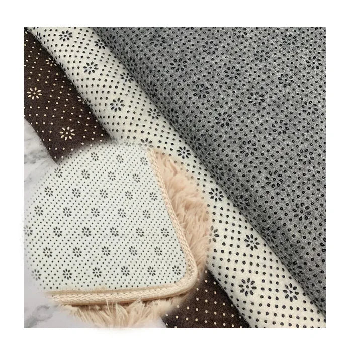 Mattress Backing Carpet Backing Non-Slip Felt Fabric in 1mm 2mm 3mm 5mm Needle Punched Polyester Felt with Pvc Dots