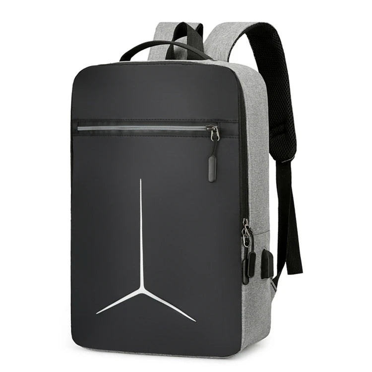Reflective Business Unisex Capacity Anti-theft Waterproof Shoulder Backpack Usb Charging