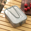 Chinese Products Camping Bento Lunch Box Titanium 1200ml/40.6 Fl.oz. with Airtight Lid Seal and Cover Foldable Handle