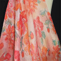 Popular Floral Printed Flower Pattern Soft 100% Breathable Comfortable Silk Crinkle Chiffon Fabric for Spring Clothes MegaBDM