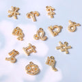 SP Designer Charm Gold Plated Solid 18K Gold Plated Wholesale Jewelry Making  Necklace 12 Zodiac Sign Diamond Pendant Necklace