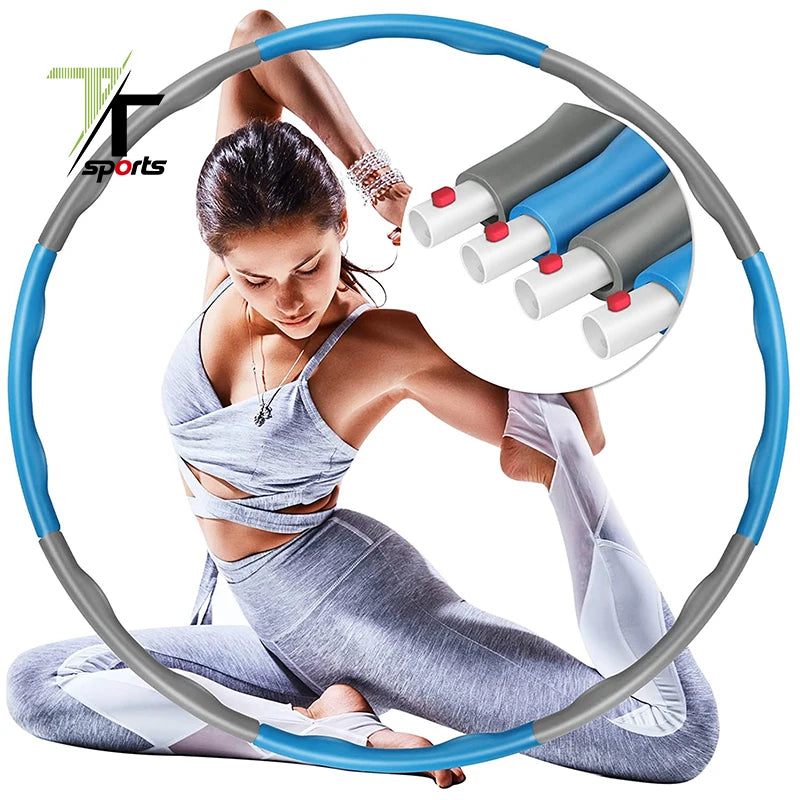 Manufacturer Hot Sale Customization Fat Burning Adult Weighted Plastic Detachable Smart Hula Ring Exercise Hoop