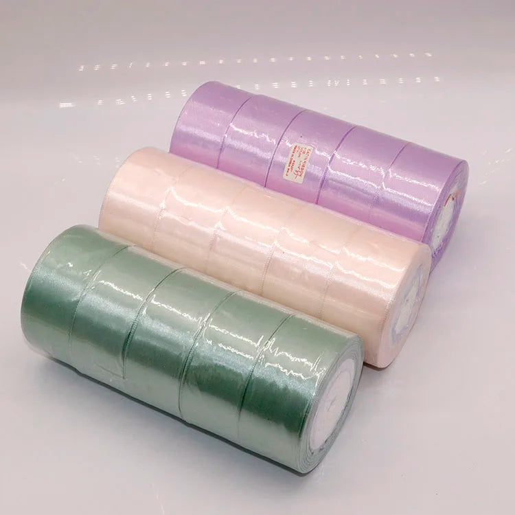 Wholesale 196 Colors 1.5 Inch 40mm Satin Ribbon Custom Single Face 100% Polyester Silk Satin Ribbon for Gift Wrapping