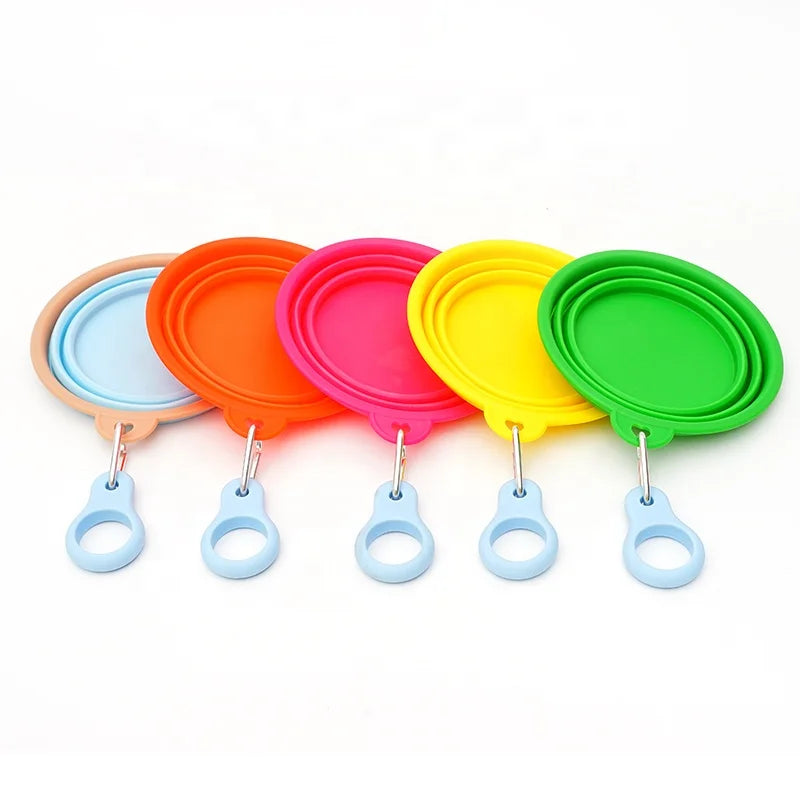 OEM ODM Portable 12oz 350ML Integrated Molding Food Grade Collapsible Foldable Pet Cat Dog Food Water Feeding Dish Travel Bowl