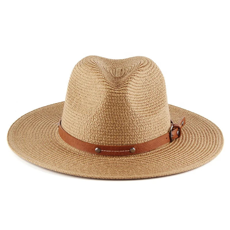 Summer Hat Fedora Panama Fashion Outdoor Wide Brim Men Beach Paper Straw Hat