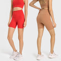 SHINBENE 6" High End Nylon Sport Biker Shorts Women High Waist Super Comfy Workout Gym Yoga Shorts Plus Size