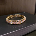 European and American Fashion Personality Full Diamond Bracelet Spring New Square Zircon Diamond Bracelet