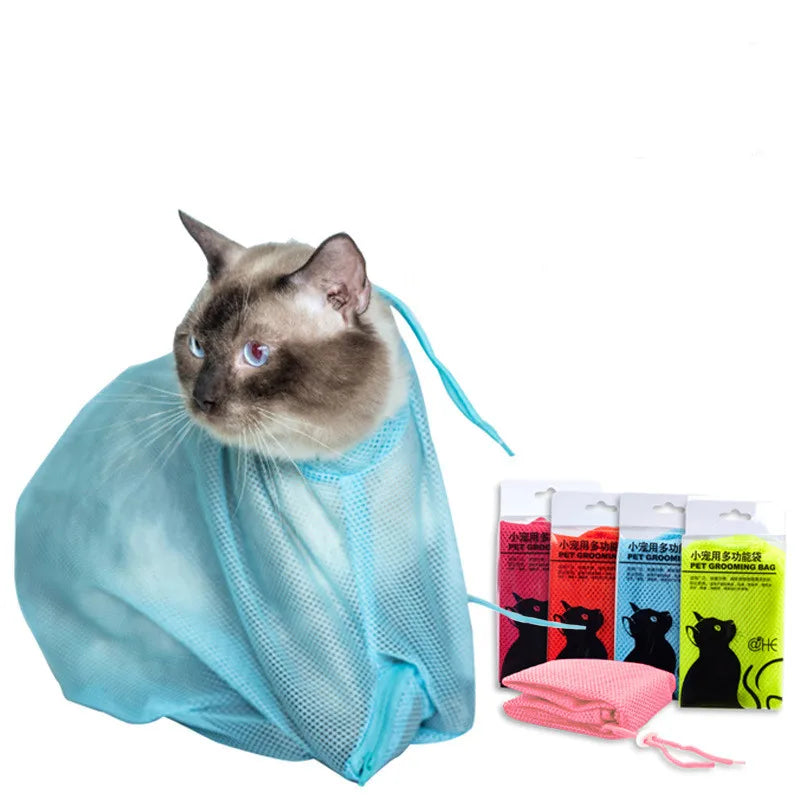 Wholesale Stocked Hot Selling Colorful Cat Grooming Bath Bag