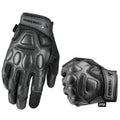 Leather Motorcycle Gloves Fingerless & Full Finger Touchscreen XRD Tactical Work Gloves EVA Impact Protection Hunting Gloves