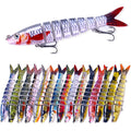 WEIHE 18g 13.4cm 15Colors Artificial Multi Jointed Fishing Lure 8 Segments Hard Bait Lifelike Sinking Swimbait