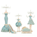 Light Blue High Jewelry Display Mannequin Sets Stand Holder for Earrings and Necklaces Premium Jewelry Boxes