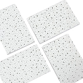 KENTE 8~22MM Square Mineral Fiber Ceiling Tiles Sheet Sound-Absorbing Board for Apartment Use