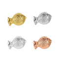 Hot Sale 925 Sterling Silver Spacers Bead Accessories DIY Hollow Koi Fish Shaped Pendant for Jewelry Making Supplies
