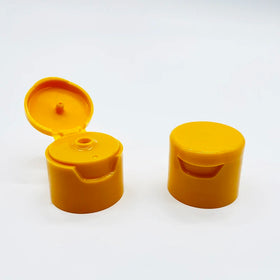 HAOTUO Brand 24/410 Polish PP Plastic Non Spill Flip Top Bottle Cap for Cosmetic Lotion Bottles