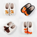 Wholesales Fuzzy slippers Women Custom fox Hedgehog Hotdog Animal Print Unisex Home Soft Non-slip Pvc Fashion Fur slippers