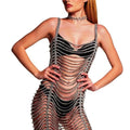N-65 Body Jewelry Sexy Luxury Crystal Diamond Rhinestone Multi Layers Tassel Dress Body Chain