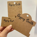 Necklace Paper Card Kraft Customized Jewelry Card With Custom Logo 500pcs Moq