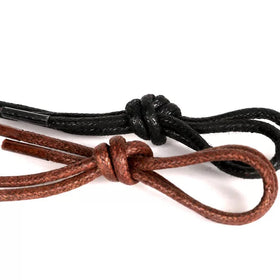 1Pair 2.5mm Leather Shoe Laces Waxed Cotton Round Shoe Laces Waterproof ShoeLaces Men Martin Boots Shoelace Shoestring