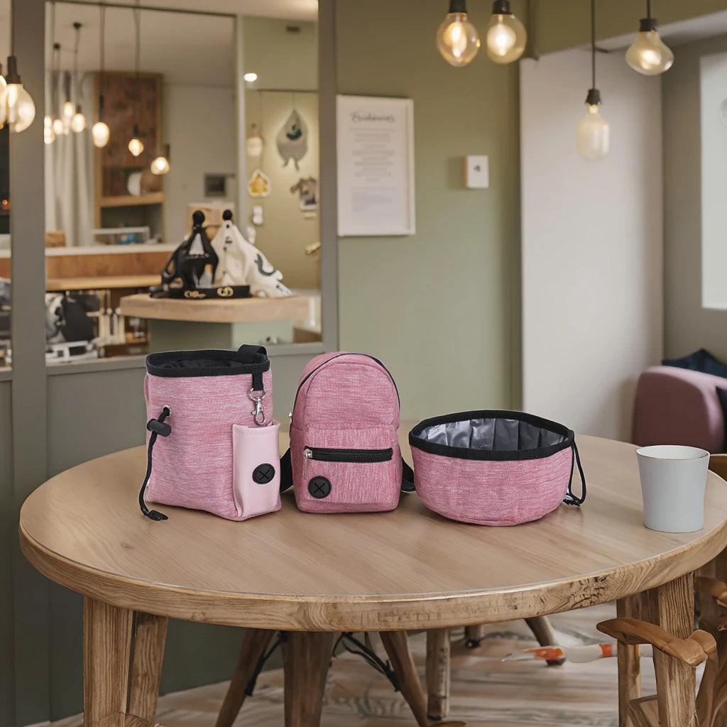 Hot Sale Custom Portable  Pet Traveling Backpack with Training Bag & Bowls Small Size Fashion Animal Pattern for Dogs Cats