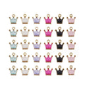 K Gold Zinc Alloy Enamel Crown Charm Dangle Charm for DIY Earring Bracelet Jewelry Making