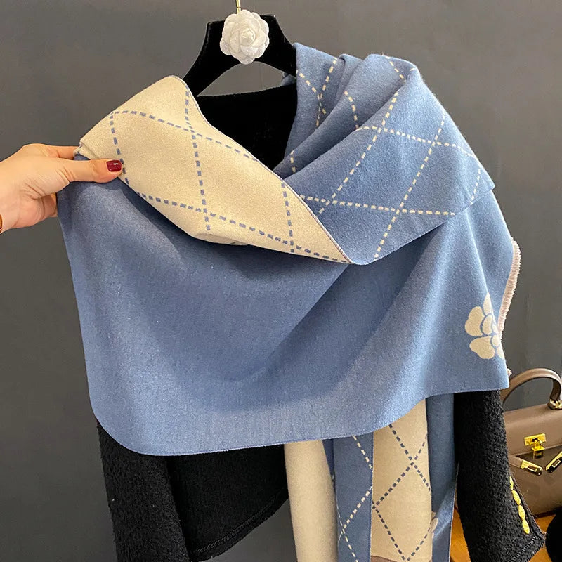 Women's Large Soft Long Scarves Pashmina Shawls & Wraps Cashmere Feel Spring Season Polyester Material Shawl for Women