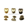 Stock Supply Bag Hardware Accessories 10mm Heart Shaped Decorative Bag Screw Button