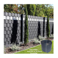 UNEED 19cm*26m PP Tape Fence Privacy Hard PVC Strip Screen Garden Fence