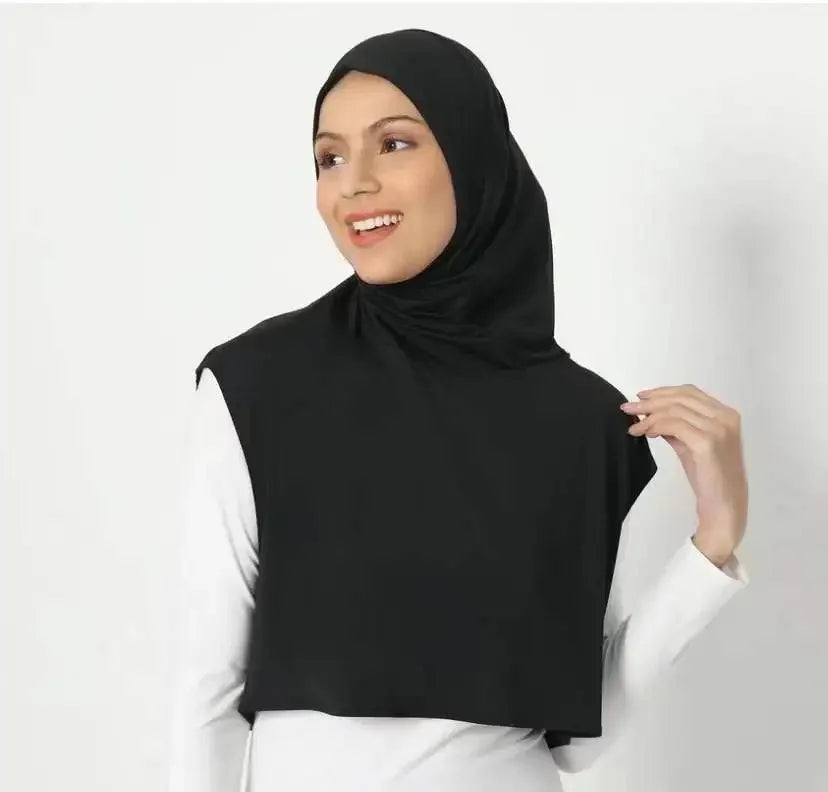 Wholesale Fashion Instant Breathable Hijab Jersey Cotton Malaysia Sport Hijab With Niqab for Women