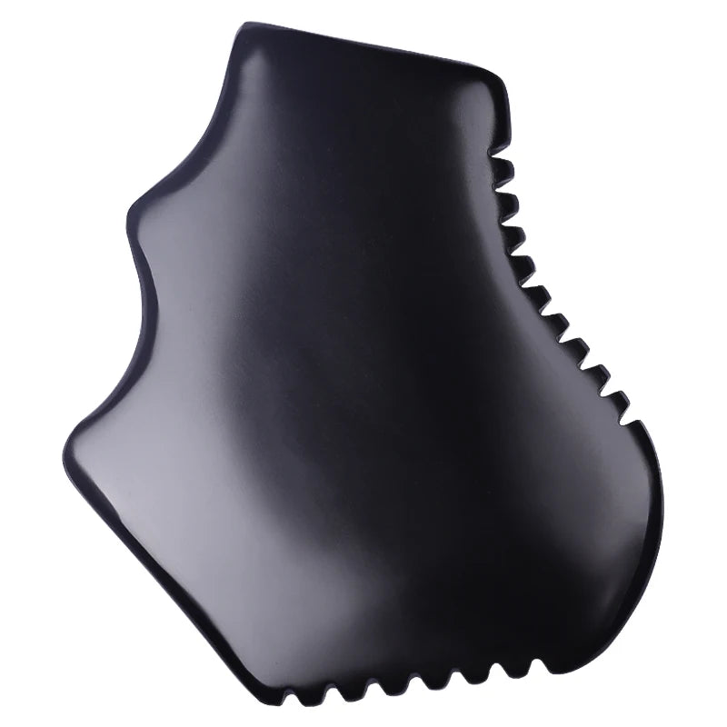 Best Seller Black Bian Stone Guasha Scraping Comb Gua Sha Acupuncture Pain Relief Cool  Facial Guasha Massager