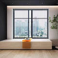 Home Use Built-In Aluminum Window Screen with Plain Technique Push-Pull & Folding Mosquito-Proof Invisible Breathable Partition