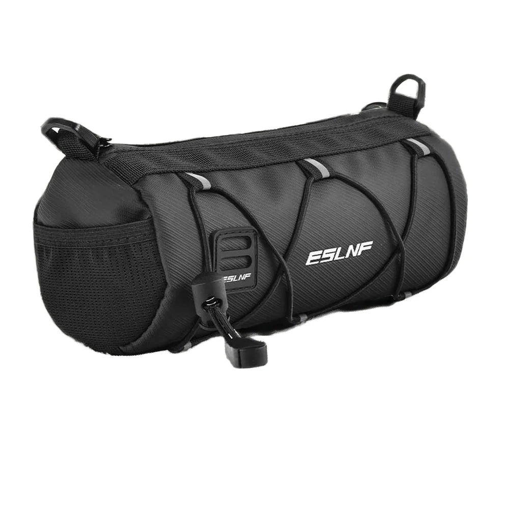 Bike Front Pouch with Waterproof Zipper Shoulder Strap Removable Straps for Cycling Bike Handlebar Bag Waterproof