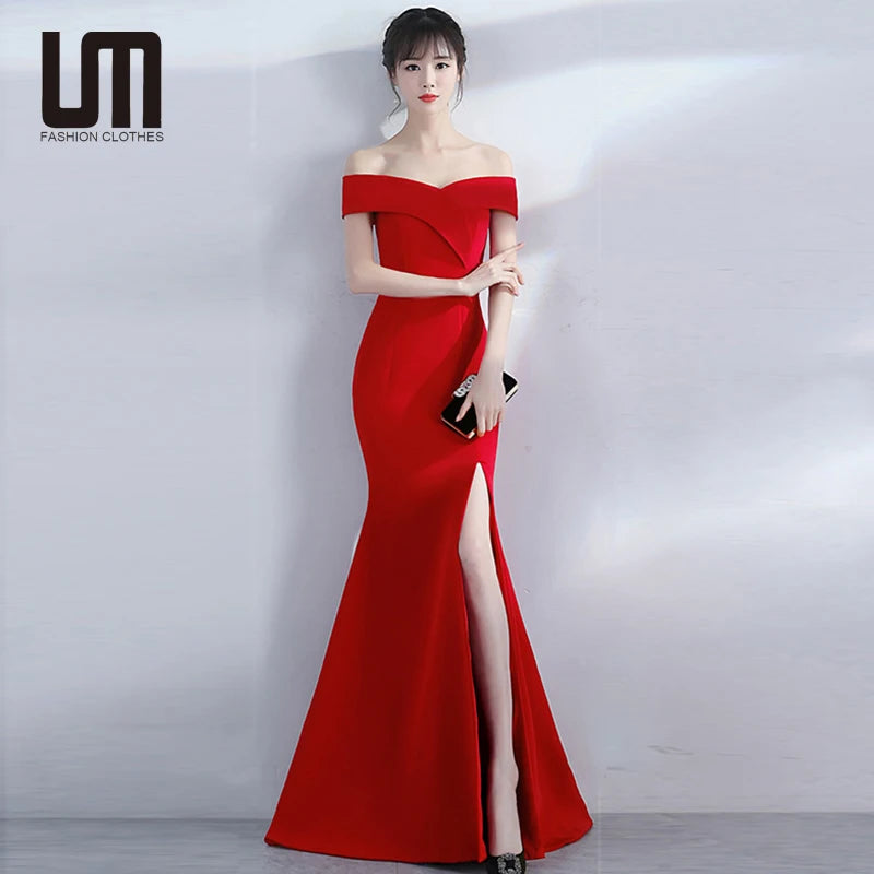 Liu Ming Luxury Women Fashion Elegant Sequin Cocktail Ceremony Birthday Evening Prom Formal Maxi Dresses