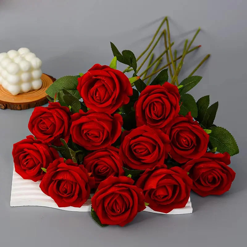 Wholesale Elegant Silk Rose Blooms for Elegant Home Table Decor and Bridal Shower Accents