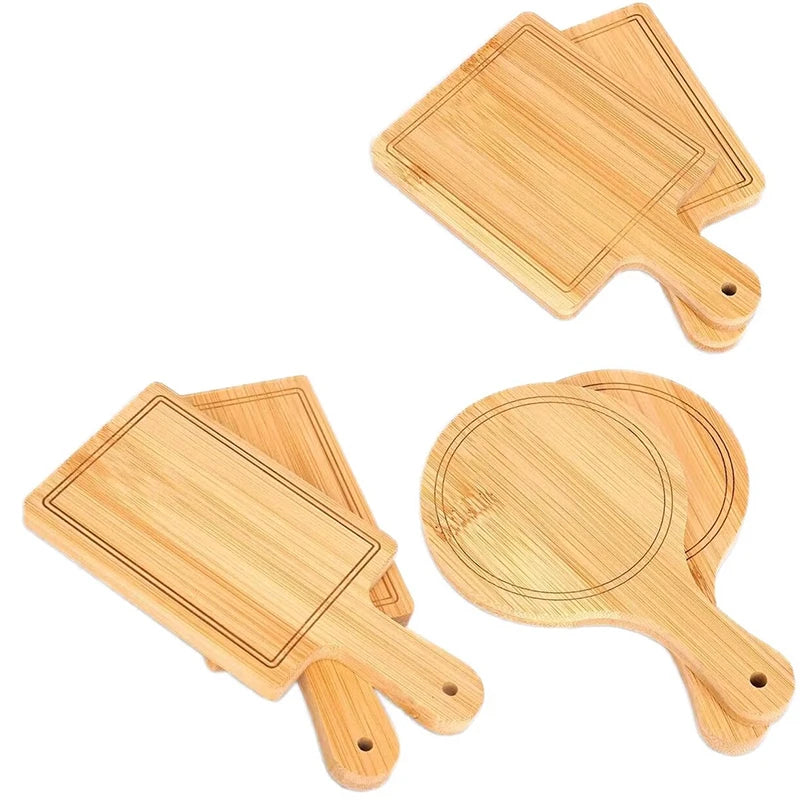 Kitchen Tools Use Chopping Wood Board Block Cheese Board Bamboo Cutting Boards with Juice Groove and Handle
