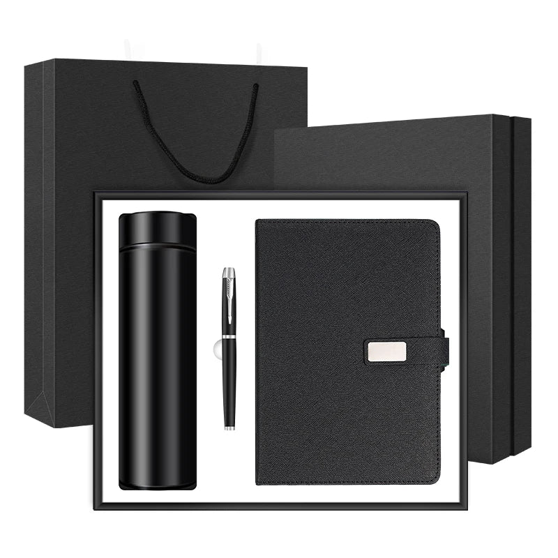 Wholesale Luxury Custom Corporate Gift Set Pu Leather Notebook and Pen Cup Branded Gifts Ideas for Business Gift Set
