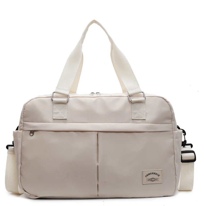 2025 Custom Oxford Gym Bag with Wet Dry Compartment Portable Carry on Luggage Large Capacity Travel Duffle Bags