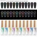 GREENKEM 12ml High Shiny Disco Liner Gel 12 Colors Glitter Diamonds Soak off UV LED Fashion Reflective Gel Nails Polish Liner