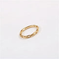 High End Tarnish Free & Waterproof PVD Gold Plated Link Chain Stainless Steel Rings  for Women