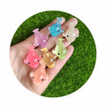 Luminous Sea Animal Dolphin Resin Miniatures 3D Glow in Dark Model Figurines for DIY Necklace Bracelet Jewelry